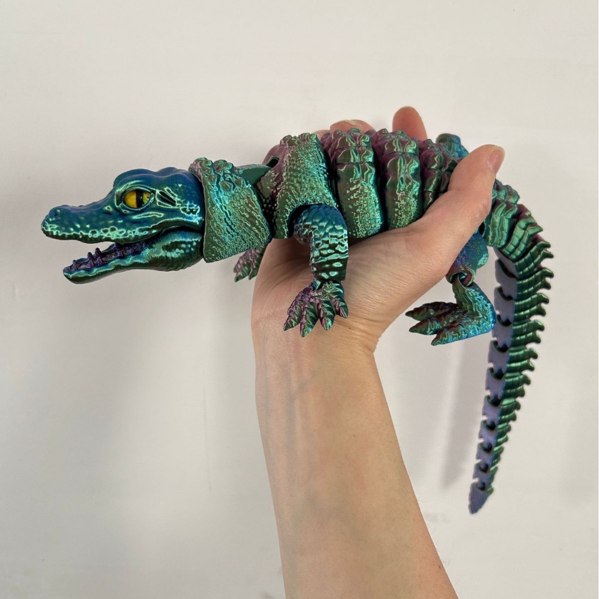 3D Printing Gif - Buaya Cetak 3D dengan Mulut Berengsel
