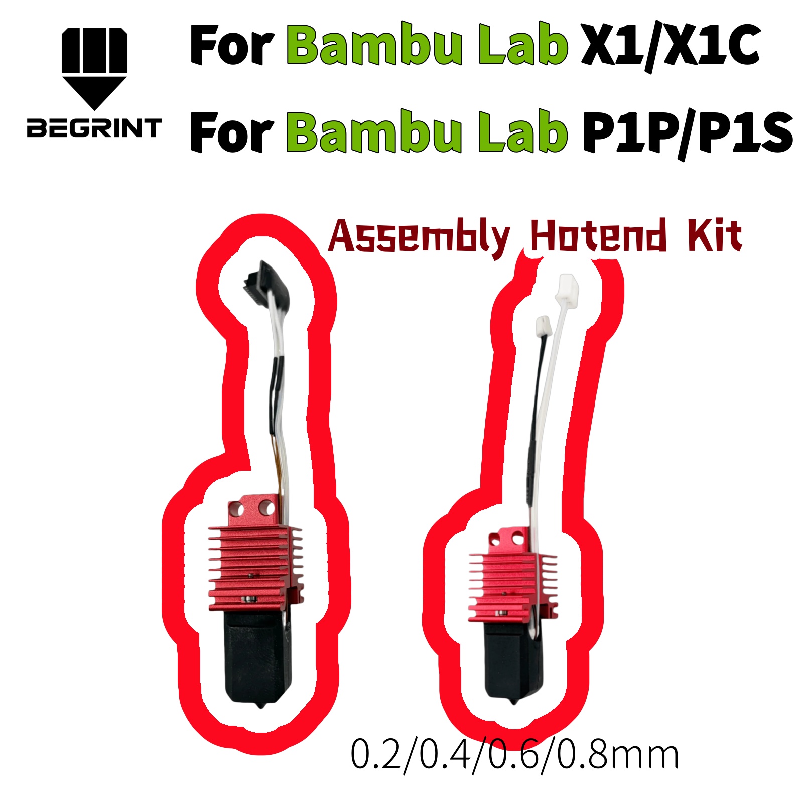 3D Printing X1 Carbon - Kit Perakitan Print Head V2 Lengkap