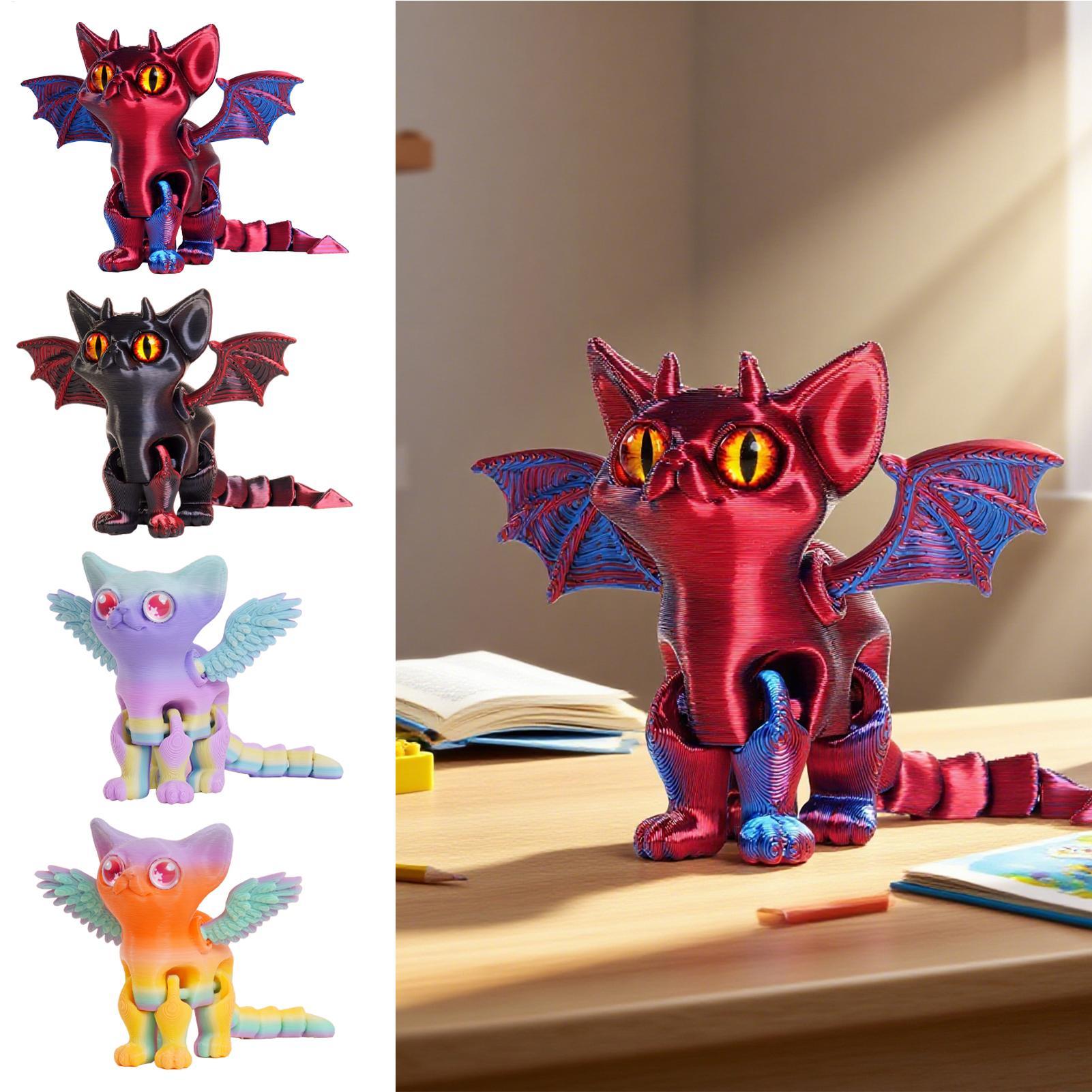 3D Printing Drawing - Figur Hewan Kucing 3D Printing, Figur