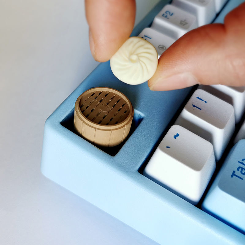 3D Printing Keyboard Keys - Keyboard Mekanis Pangsit Roti Kukus Yang
