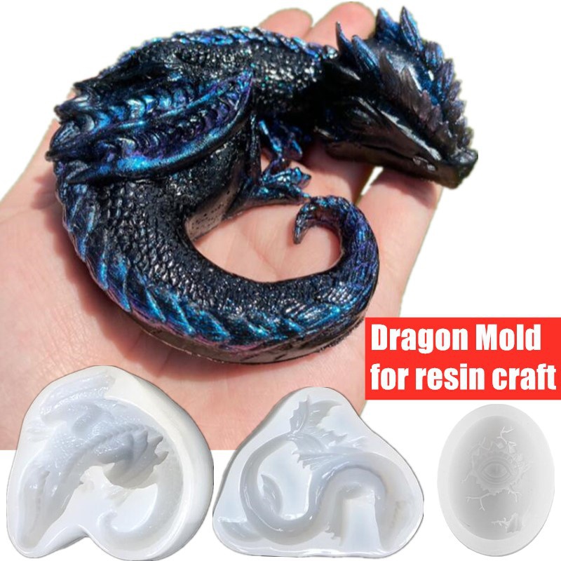 3D Printing Egg - Cetakan silikon telur naga laut naga