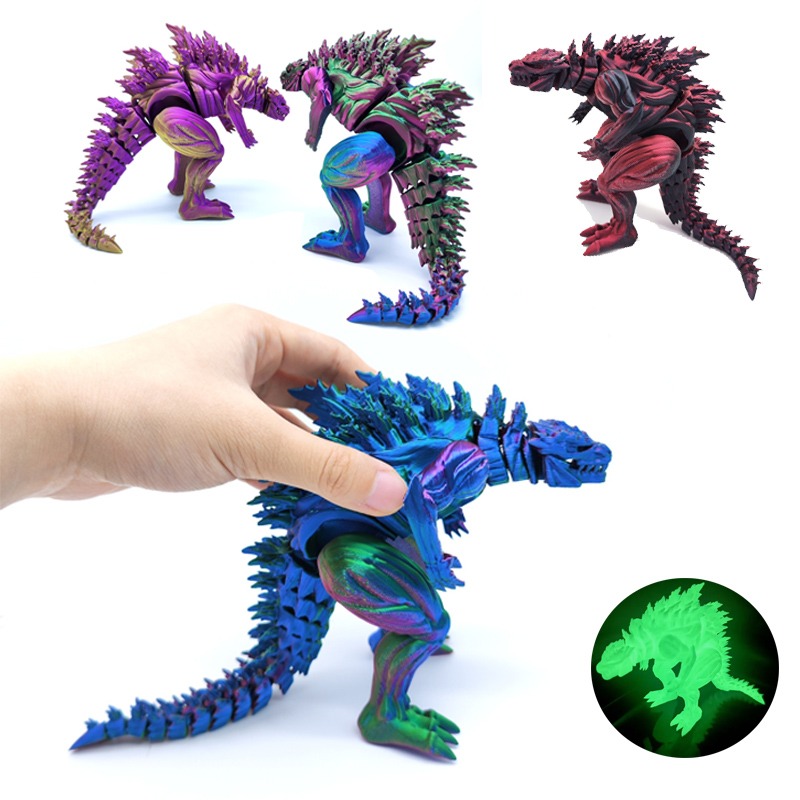 3D Printing Drawing - Mainan Mini Figur Aksi Dinosaurus Otot