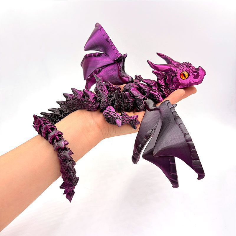 3D Printing App - Figurine Naga Berkaki Empat Cetak 3D