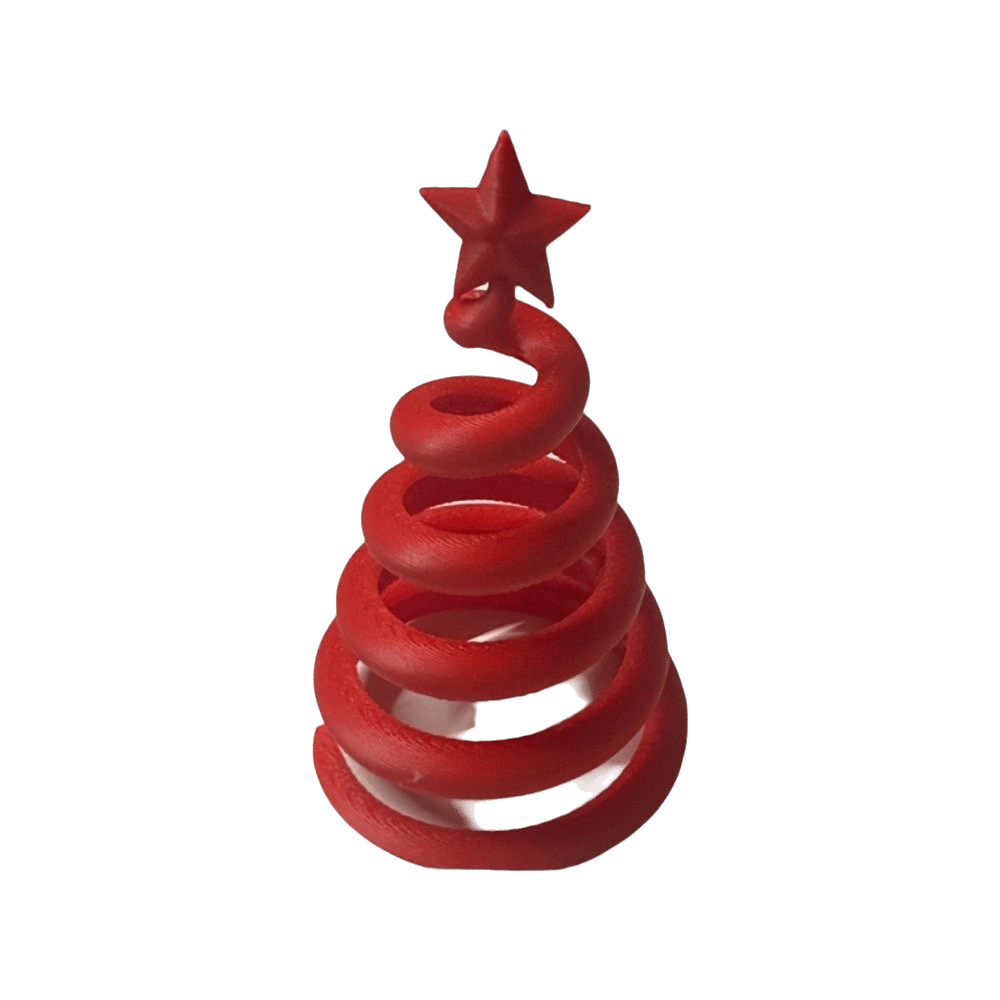 3D Printing Xmas Ideas - Figur Natal Cetak 3D Bentuk Spiral,