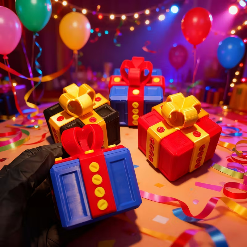 3D Printing Gif - Kotak Hadiah Cetak 3D yang Menggembirakan
