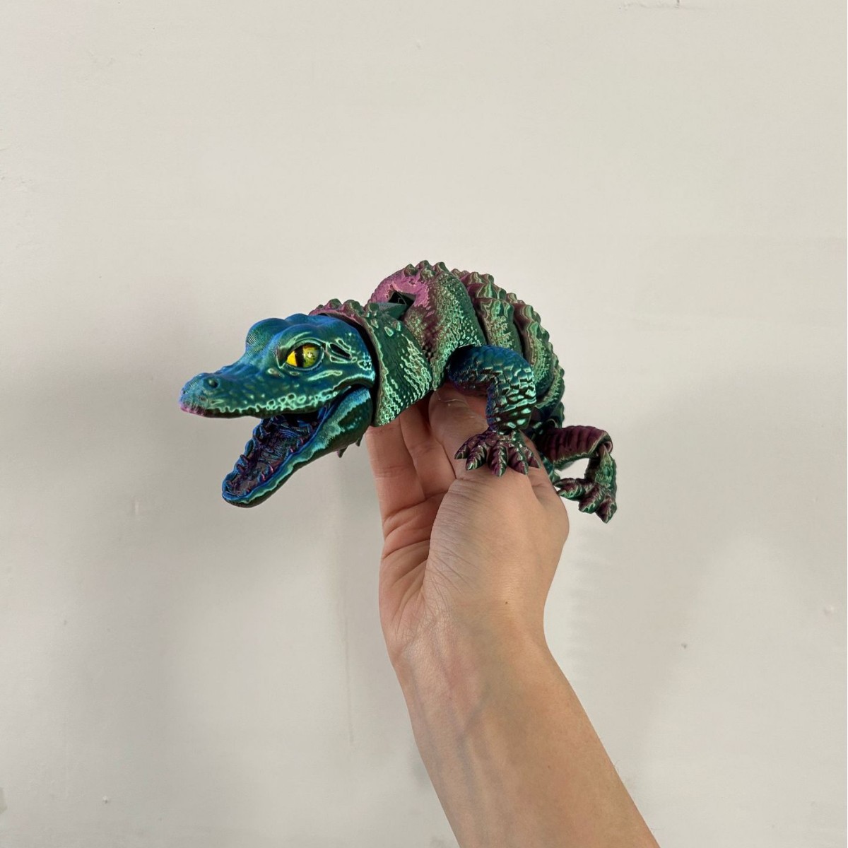 Buaya Cetak 3D dengan Mulut Be - 3D Printing Gif ulasan dan harga