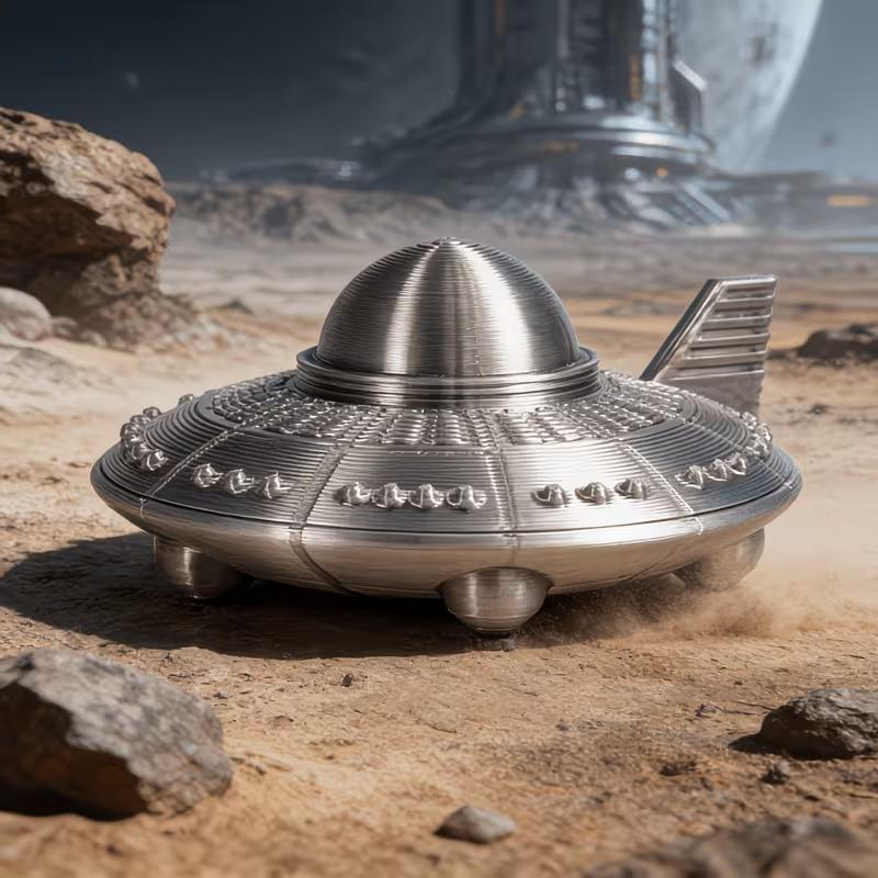 Patung UFO Cetak 3D Ornamen Pe - 3D Printing App ulasan dan harga