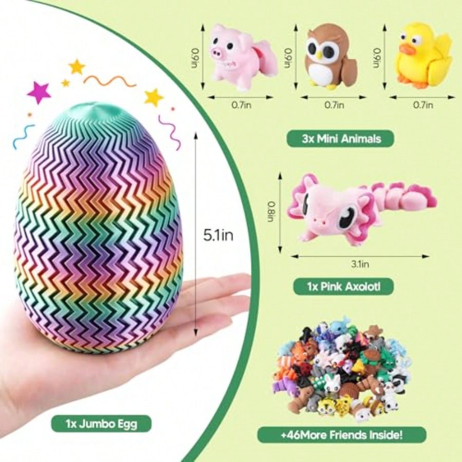 51PCS Baru, Isi Keranjang Pask - 3D Printing Egg ulasan dan harga