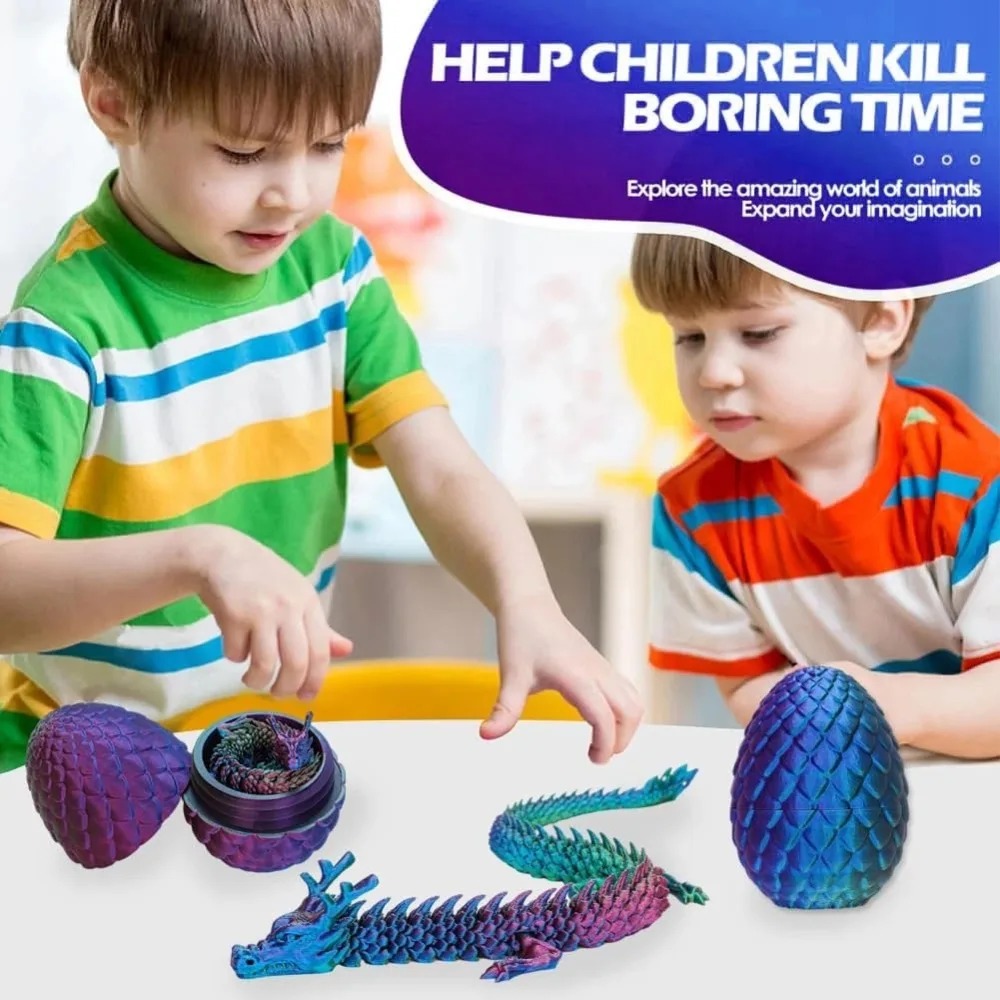 Telur Kejutan Naga Cina Mini 3 - 3D Printing Egg ulasan dan harga