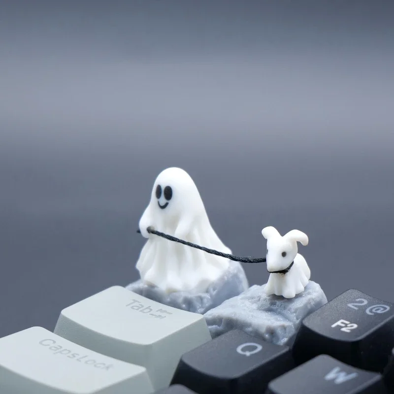 Hantu anak anjing Resin Keycap - 3D Printing Keyboard Keys ulasan dan harga