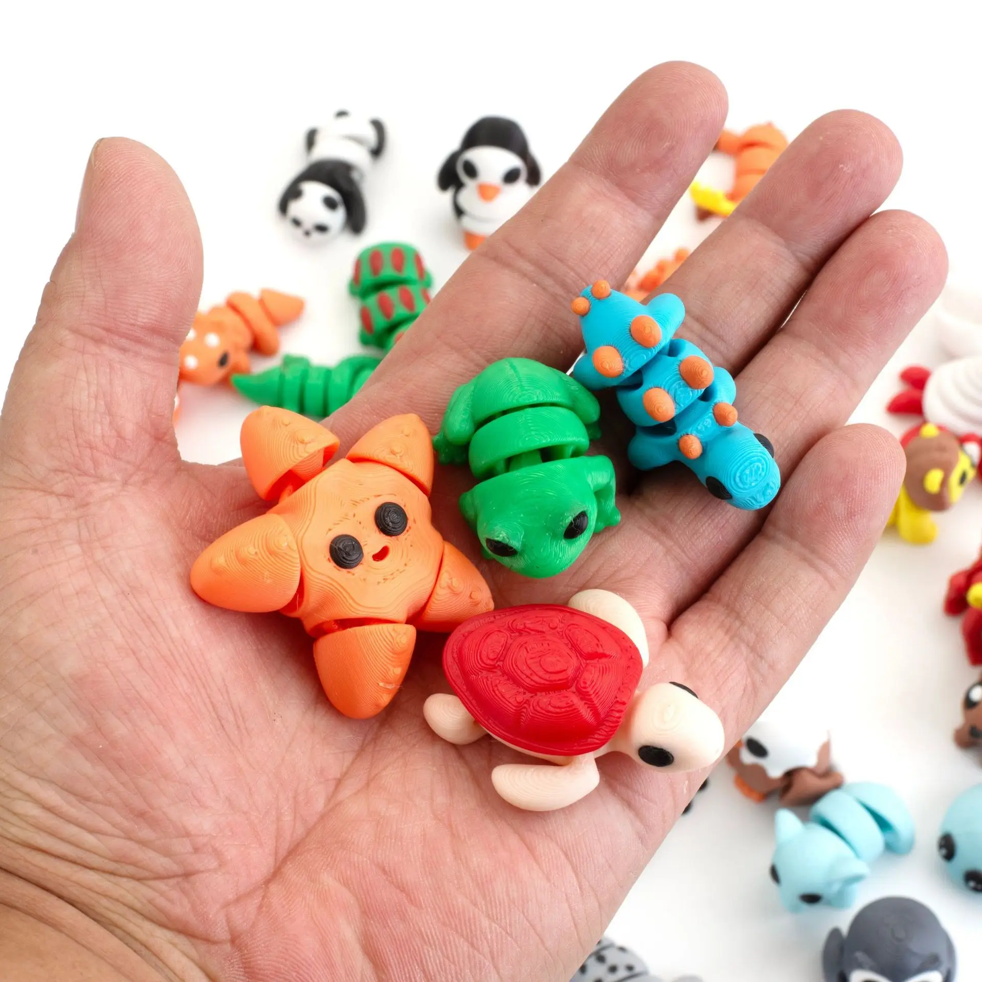60Pcs Hewan Cetak 3D Acak, Had - 3D Printing Egg ulasan dan harga
