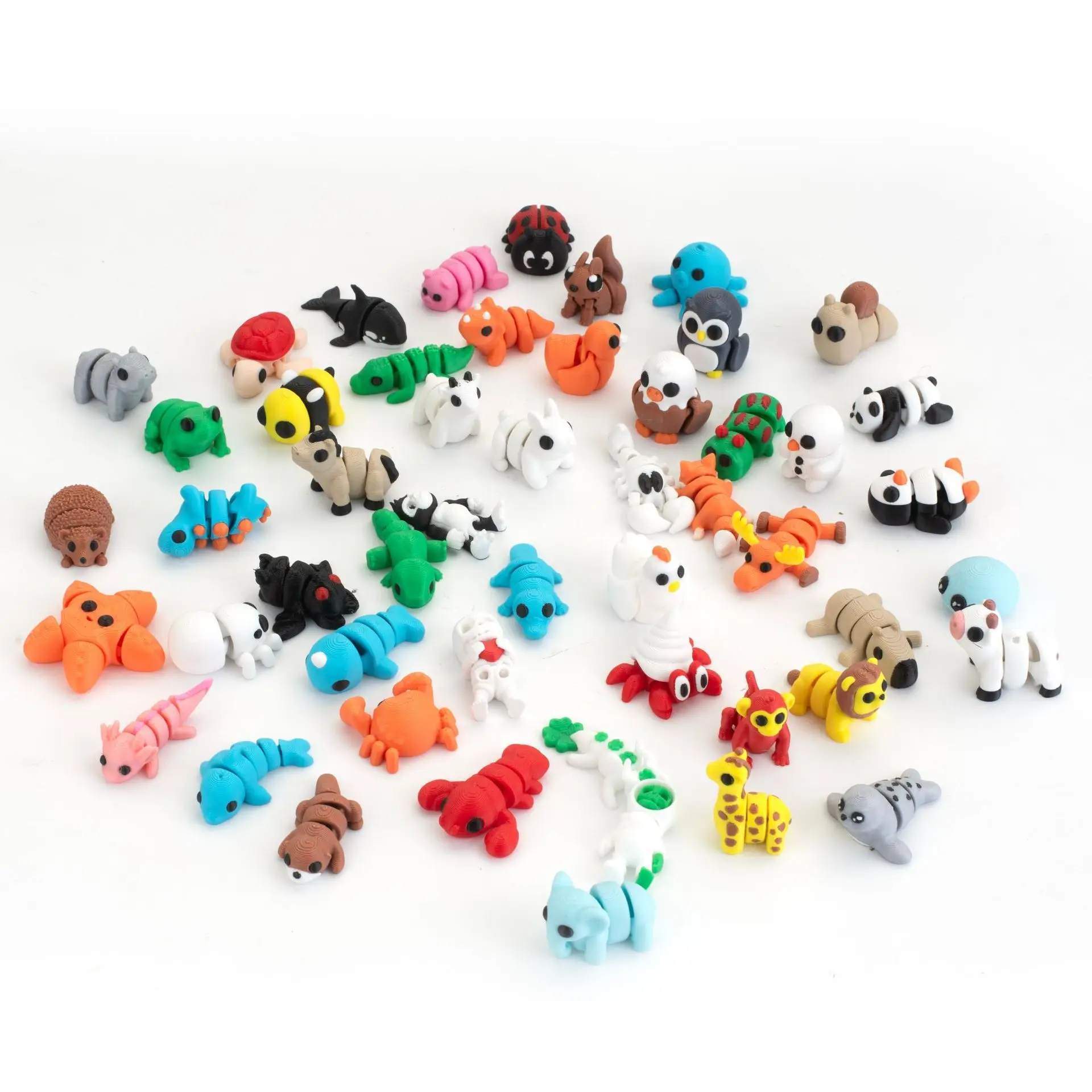 60Pcs Hewan Cetak 3D Acak, Had - 3D Printing Egg ulasan dan harga