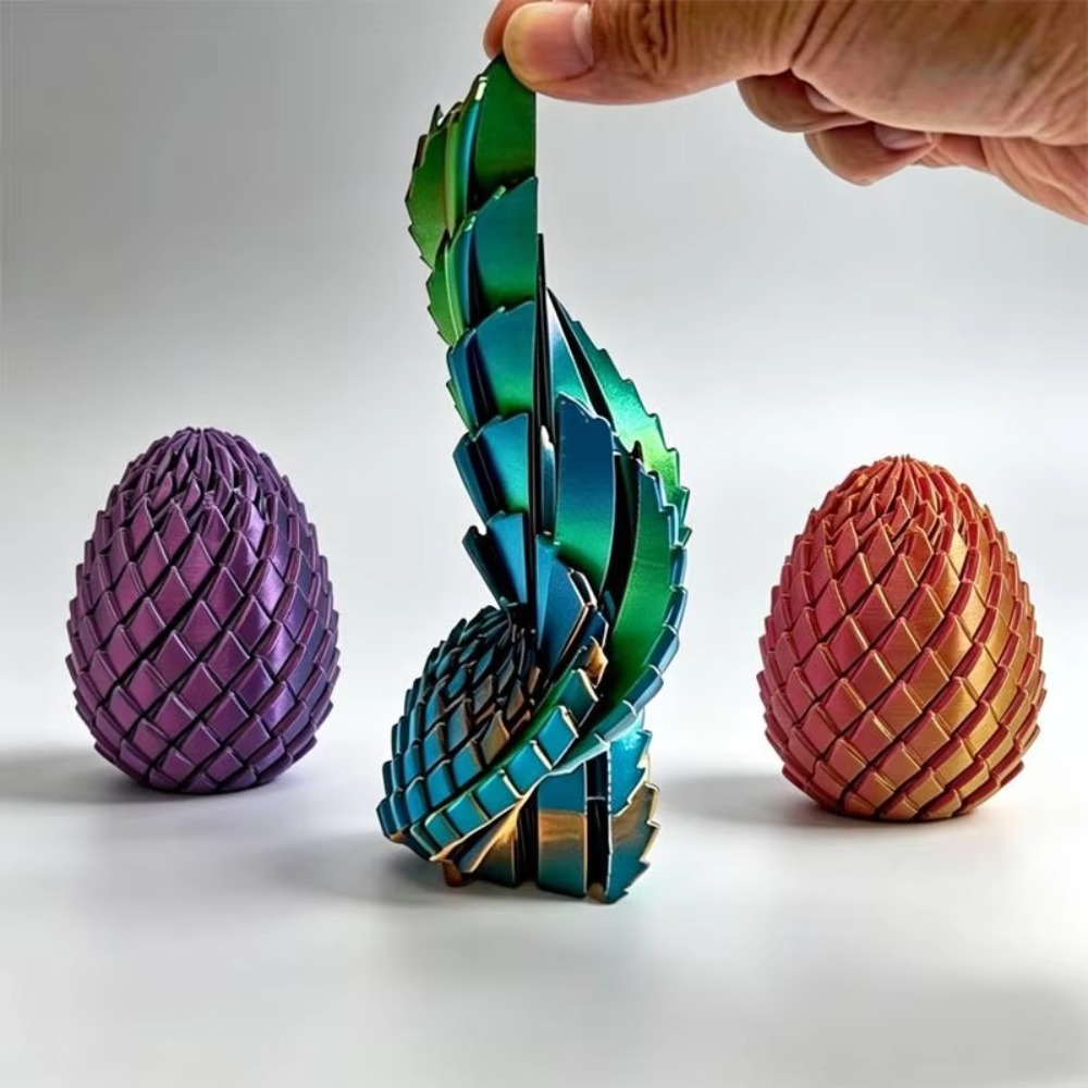 Mainan Telur Naga Putar 3D Pri - 3D Printing Egg ulasan dan harga