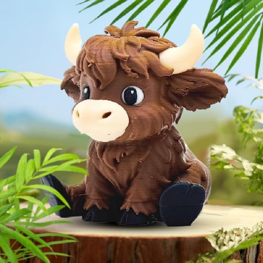 Patung Sapi Hutan Skotlandia - - 3D Printing Mockup ulasan dan harga