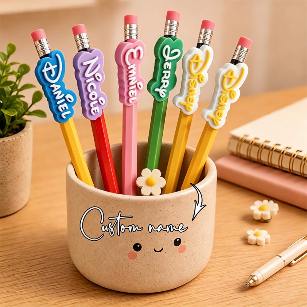 Topper Pensil Nama Kustom Ceta - 3D Printing Gif ulasan dan harga