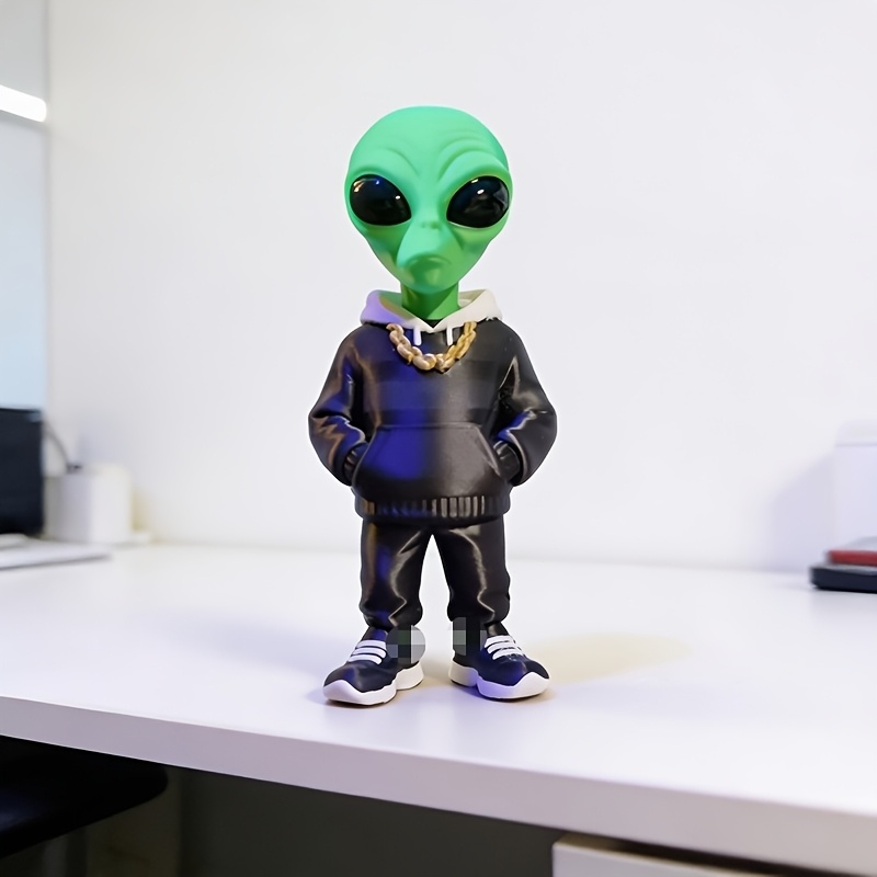 1 Buah Figur Alien Hijau denga - 3D Printing Drawing ulasan dan harga