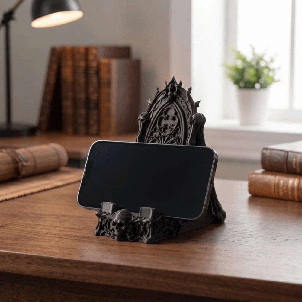 Penyangga Ponsel Tengkorak Cet - 3D Printing Use ulasan dan harga